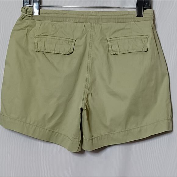 J.CREW Women's Green Shorts With Drawstring Waist. Size 4 - Picture 6 of 10